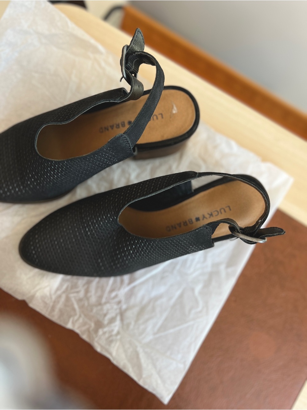Lucky Brand / Slingback Block Heel Mules - Picture 3 of 6